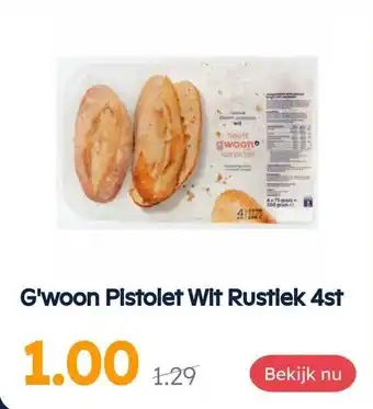 Ochama G'woon Pistolet Wit Rustiek 4st aanbieding