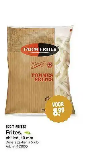 Bidfood Farm Frites Frites, Chilled, 10 Mm aanbieding