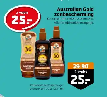 Trekpleister Australian Gold zonbescherming 2 stuks aanbieding