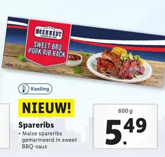 Lidl Spareribs 600 gr aanbieding