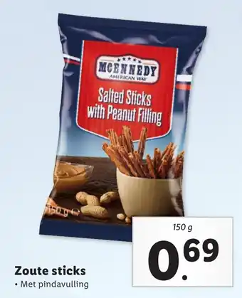 Lidl Zoute sticks 150 gr aanbieding