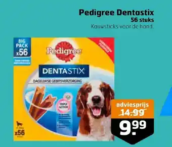 Trekpleister Pedigree Dentastix 56 stuks aanbieding