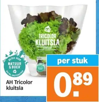 Albert Heijn Tricolor kluitsla per stuk aanbieding