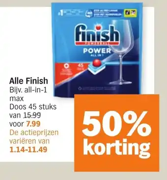 Albert Heijn Finish aanbieding