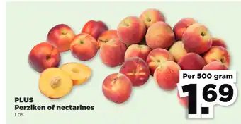 PLUS PLUS Perziken of nectarines Los aanbieding