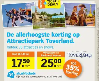 Albert Heijn Toverland aanbieding