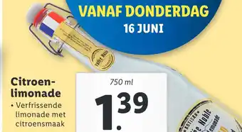 Lidl Citroen- limonade aanbieding