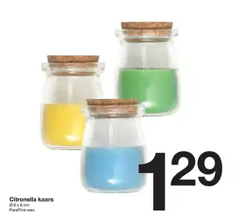 Zeeman Citronella kaars aanbieding