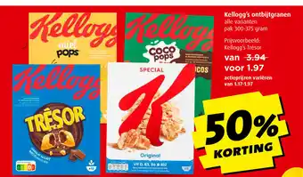 Boni Kellogg's ontbijtgranen pak 300-375 gram aanbieding