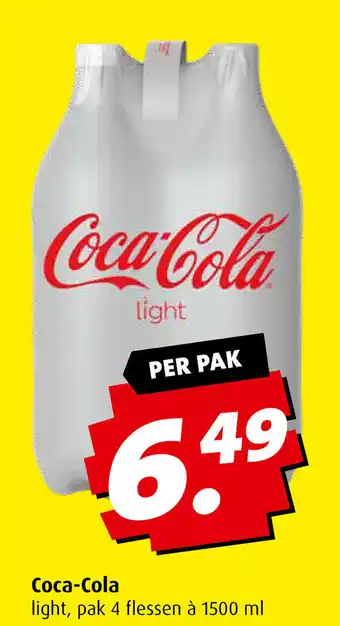 Boni Coca-Cola light, pak 4 flessen a 1500 ml aanbieding