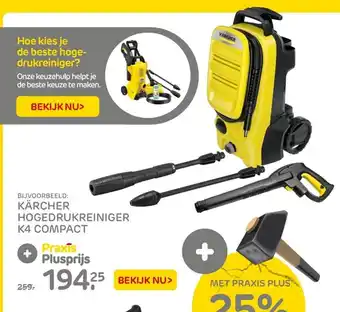 Praxis Karcher hogedrukreiniger k4 compact aanbieding