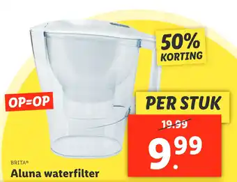 Lidl Aluna waterfilter aanbieding