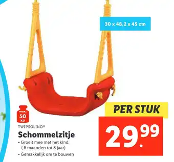 Lidl Schommelzitje aanbieding