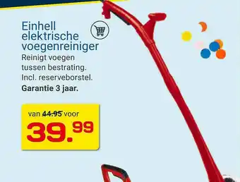 Kluswijs Einhell elektrische voegenreiniger aanbieding