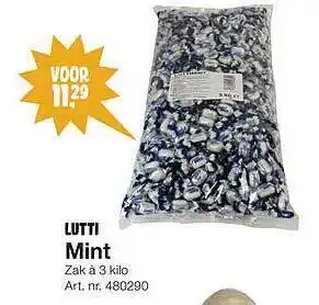 Bidfood Lutti mint aanbieding