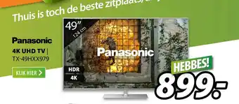 Expert Panasonic 4k uhd tv | tx-49hxx979 aanbieding