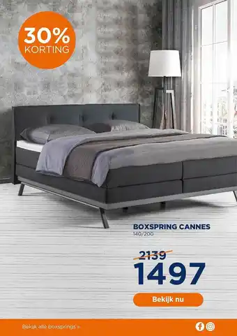 TotaalBED Boxspring cannes aanbieding