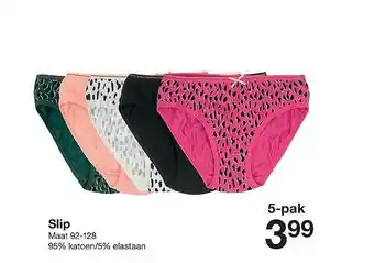 Zeeman Slip 5-pak aanbieding