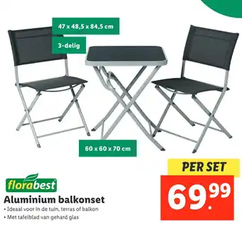 Lidl Aluminium balkonset aanbieding