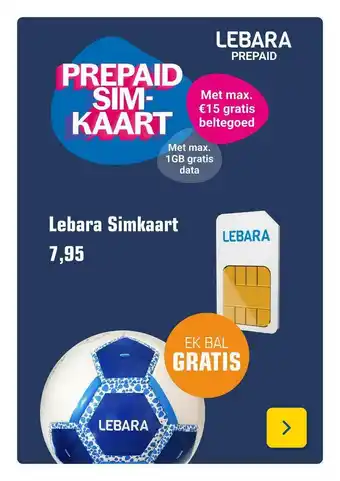 Primera Lebara simkaart aanbieding