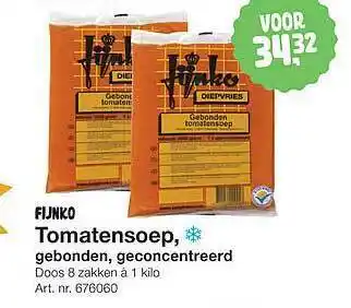 Bidfood Fijnko tomatensoep, gebonden, geconcentreerd aanbieding