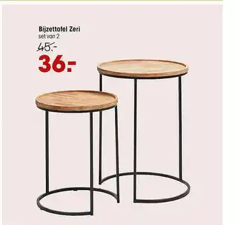 Kwantum Bijzettafel zeri aanbieding