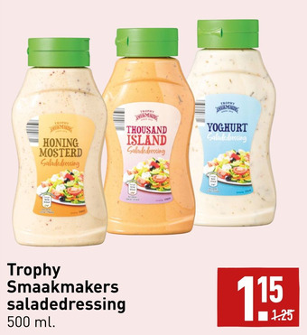 ALDI Trophy Smaakmakers saladedressing aanbieding
