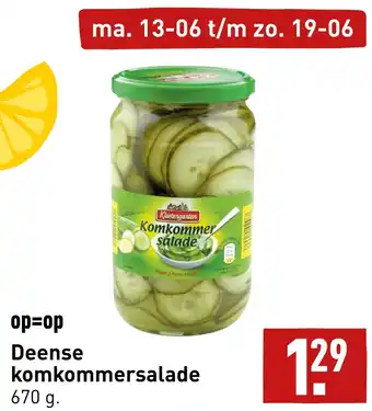 ALDI Deense komkommersalade aanbieding