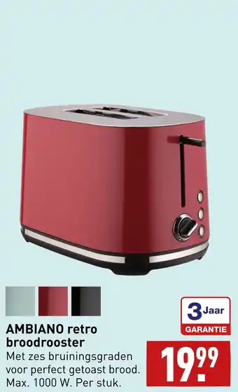 ALDI AMBIANO retro roodrooster aanbieding