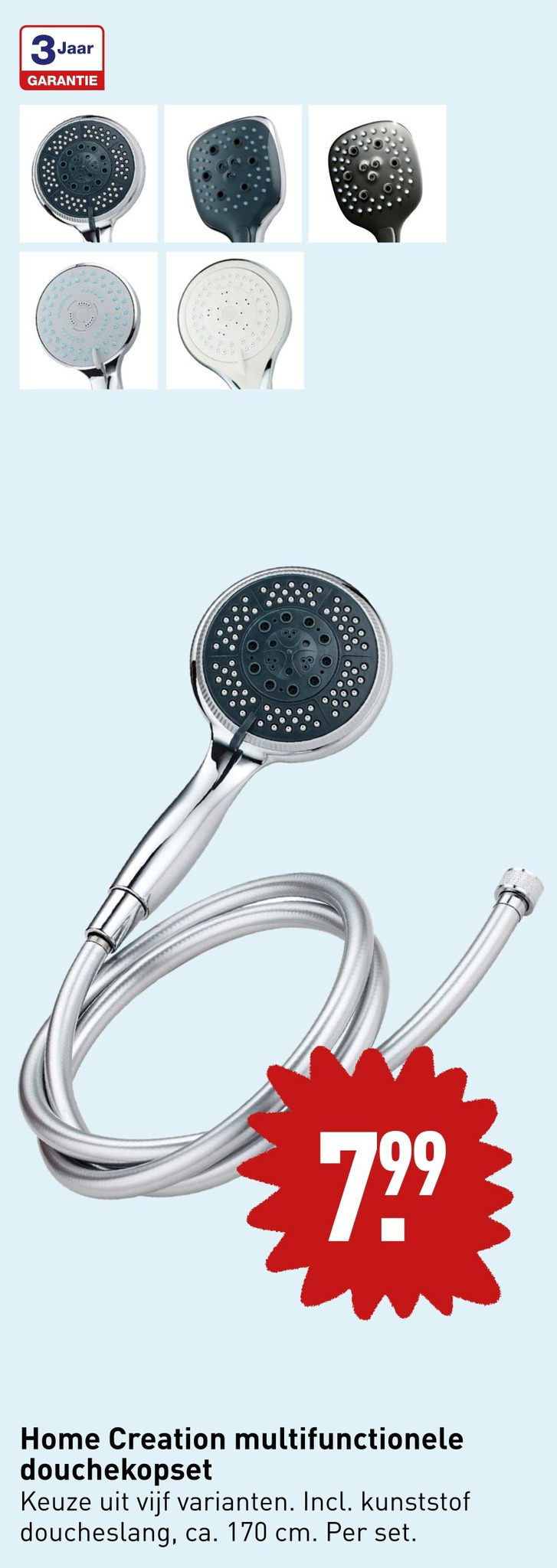 Home Creation multifunctionele douchekopset aanbieding bij ALDI