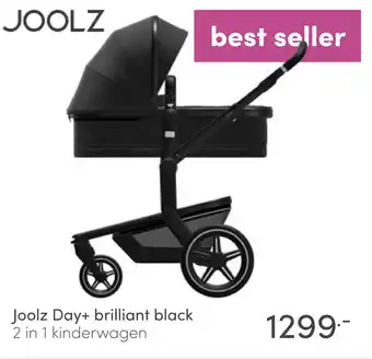 Baby & Tiener Joolz Day+ brilliant black 2 in 1 kinderwagen aanbieding