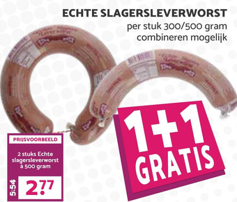Boon`s Markt ECHTE SLAGERSLEVERWORST aanbieding