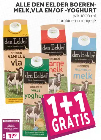 Boon`s Markt ALLE DEN EELDER BOEREN- MELK.VLA EN/OF-YOGHURT aanbieding