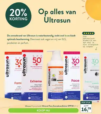 Holland & Barrett Op alles van Ultrasun aanbieding