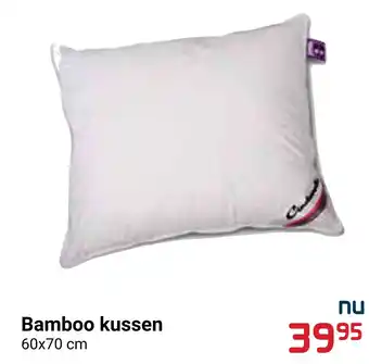 Beddenreus Bamboo kussen 60x70 cm aanbieding