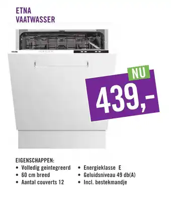 Keukendepot ETNA VAATWASSER aanbieding