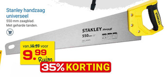 Kluswijs Stanley handzaag universeel aanbieding