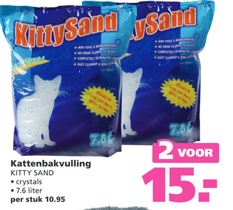 Ranzijn Kattenbakvulling KITTY SAND aanbieding