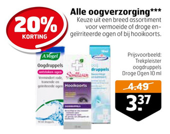 Trekpleister Alle oogverzorging*** aanbieding