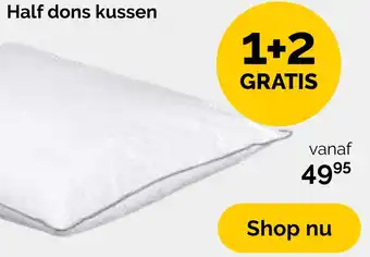 Beter Bed Half dons kussen aanbieding