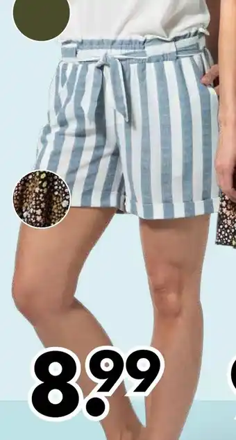 Wibra Dames korte broek S-XXL aanbieding