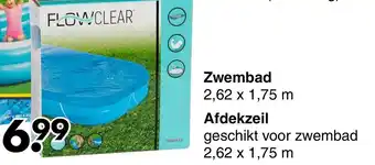 Wibra Flowclear Afdekzeil 262*175 cm aanbieding