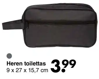 Wibra Heren toilettas aanbieding