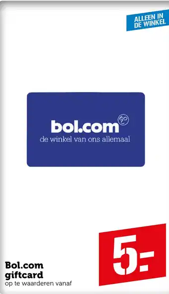 Coop Bol.com giftcard aanbieding