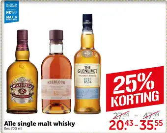 Coop Alle single malt whisky aanbieding