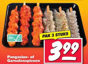 Nettorama Pangasius- of Garnalenspiezen aanbieding