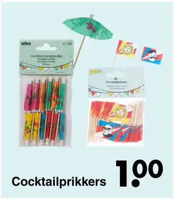 Wibra Cocktailprikkers aanbieding