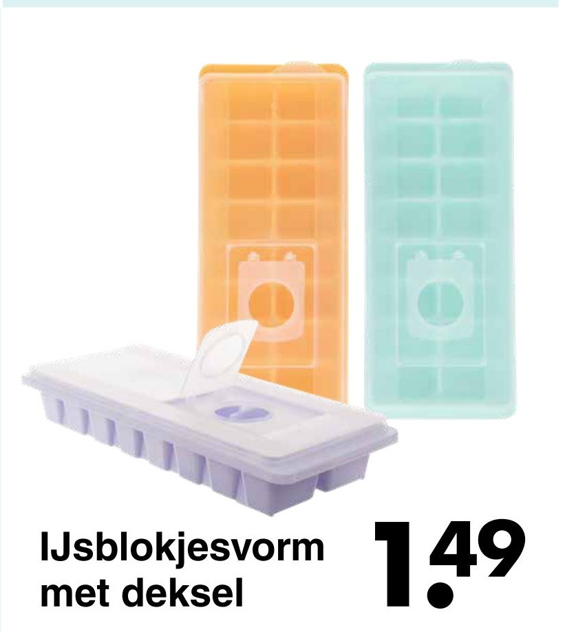 IJsblokjesvorm met deksel, siliconen ijsblokjesvorm, 72 ijsblokjes, met 1 ijsopslagdoos, 1 ijsschep, alle ijsblokjes komen er in één seconde uit, geschikt voor het maken van ijs, babyvoeding, whisky