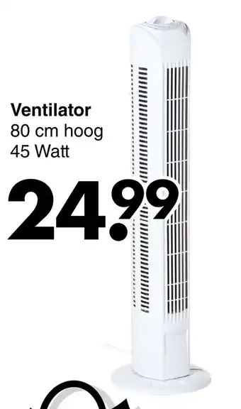 Wibra Ventilator aanbieding