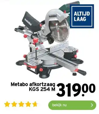 GAMMA Metabo afkortzaag KGS 254 M aanbieding